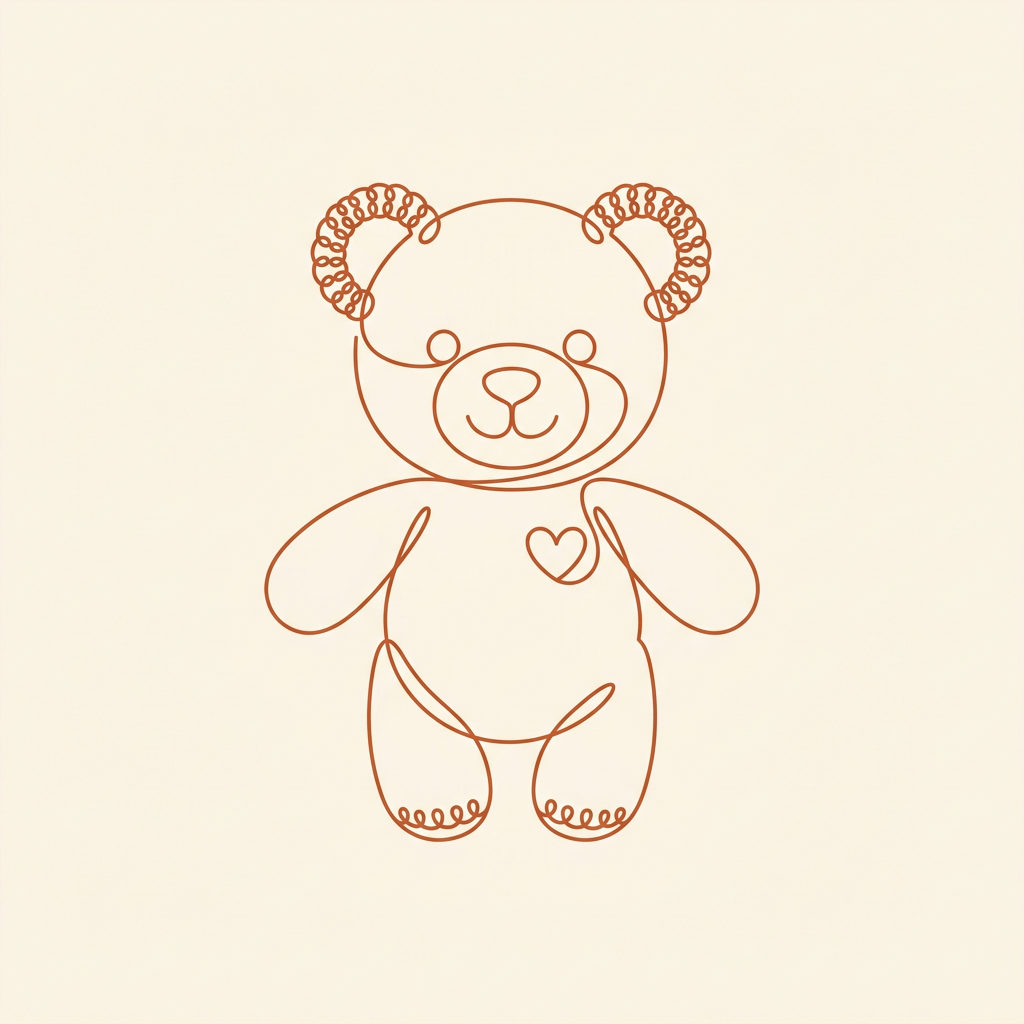 Illustration amigurumi Ourson, aperçu du patron